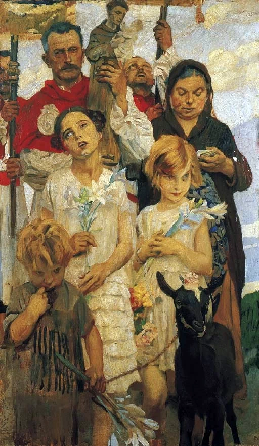  76-Ettore Tito-I gigli di sant'Antonio 